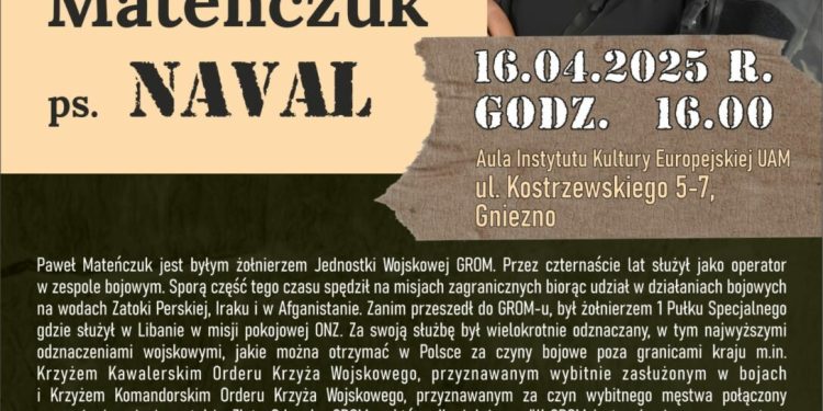 Spotkanie autorskie z Pawłem Mateńczukiem (Navalem) w Gnieźnie