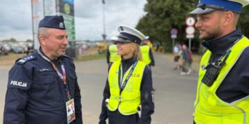 Gnieźnieńscy policjanci czuwali nad bezpieczeństwem na Festiwalu Pol’and’Rock