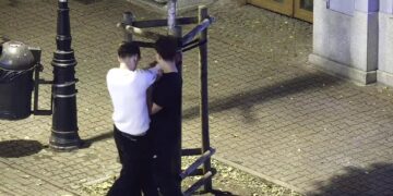 Pijana trójka w akcji: od łamania drzewek, przez publiczne załatwianie potrzeb, po obsceniczne gesty w kierunku policji