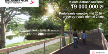 Park Andersa w Gnieźnie przejdzie rewitalizację za ponad 80 mln zł. Pochodzi z Funduszy Szwajcarskich
