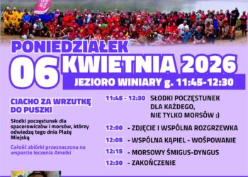 Śmigus-Dyngus na Plaży Miejskiej. Morsy zbierają pieniądze na terapię chorującej Amelki